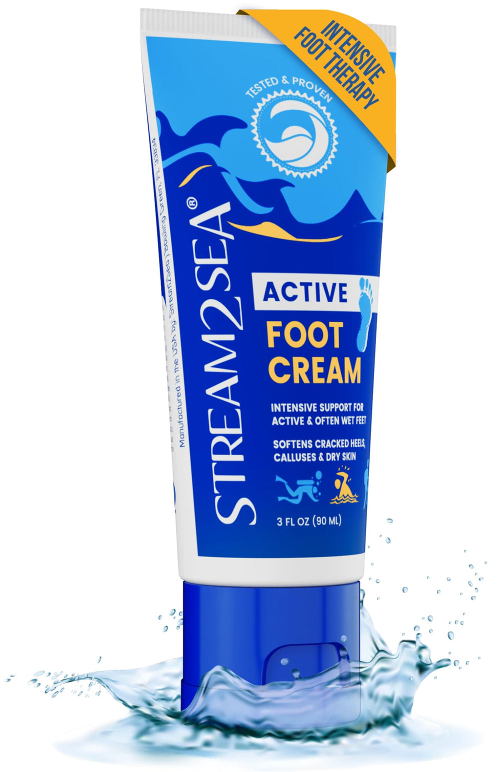 STREAM 2 SEA relieving dry skin on feet after application