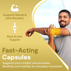 Vegan capsules with turmeric and spices for bone health