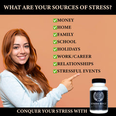 Calm and relaxed woman representing mood support