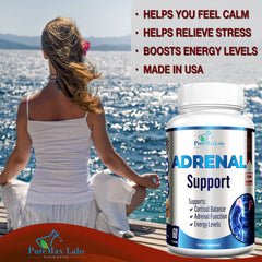 Stress relief supplement featuring Ashwagandha and L-Tyrosine capsules