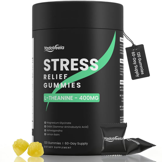 Hero image of Stress Support Gummies for kids and adults in lemon flavor