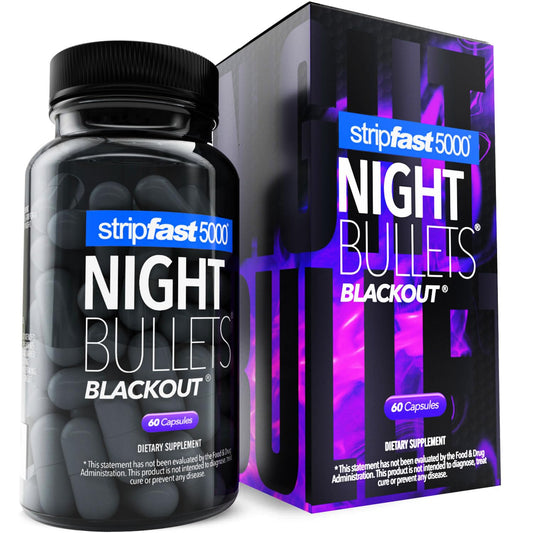 Stripfast5000 Night Bullet Capsules bottle front view