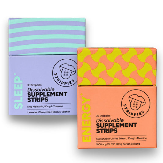 Front view of STRIPPIES 60-strip multi-pack box