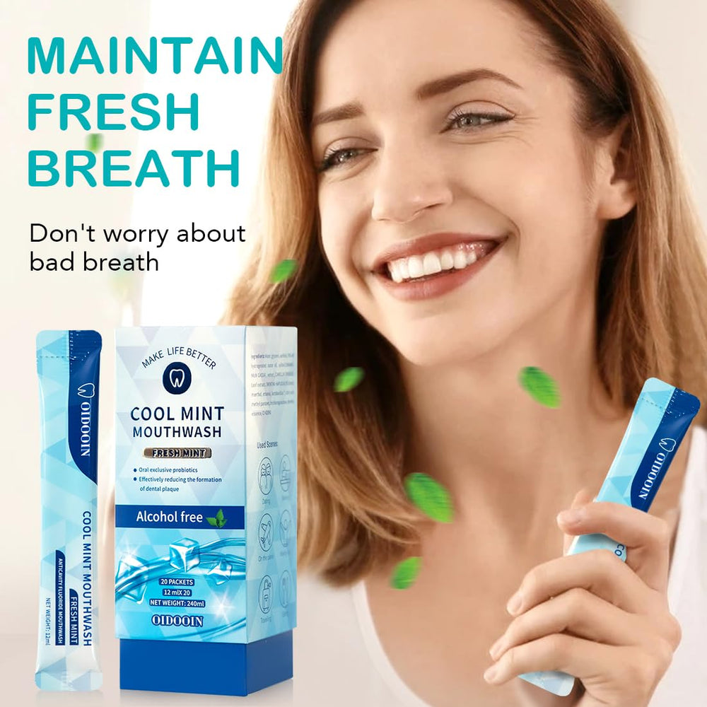 Portable travel mouthwash for trips
