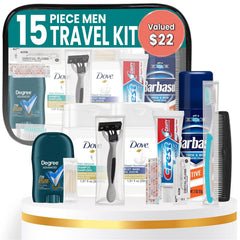 Stuhrling Bottle Trektote kit inside view with organized travel compartments.