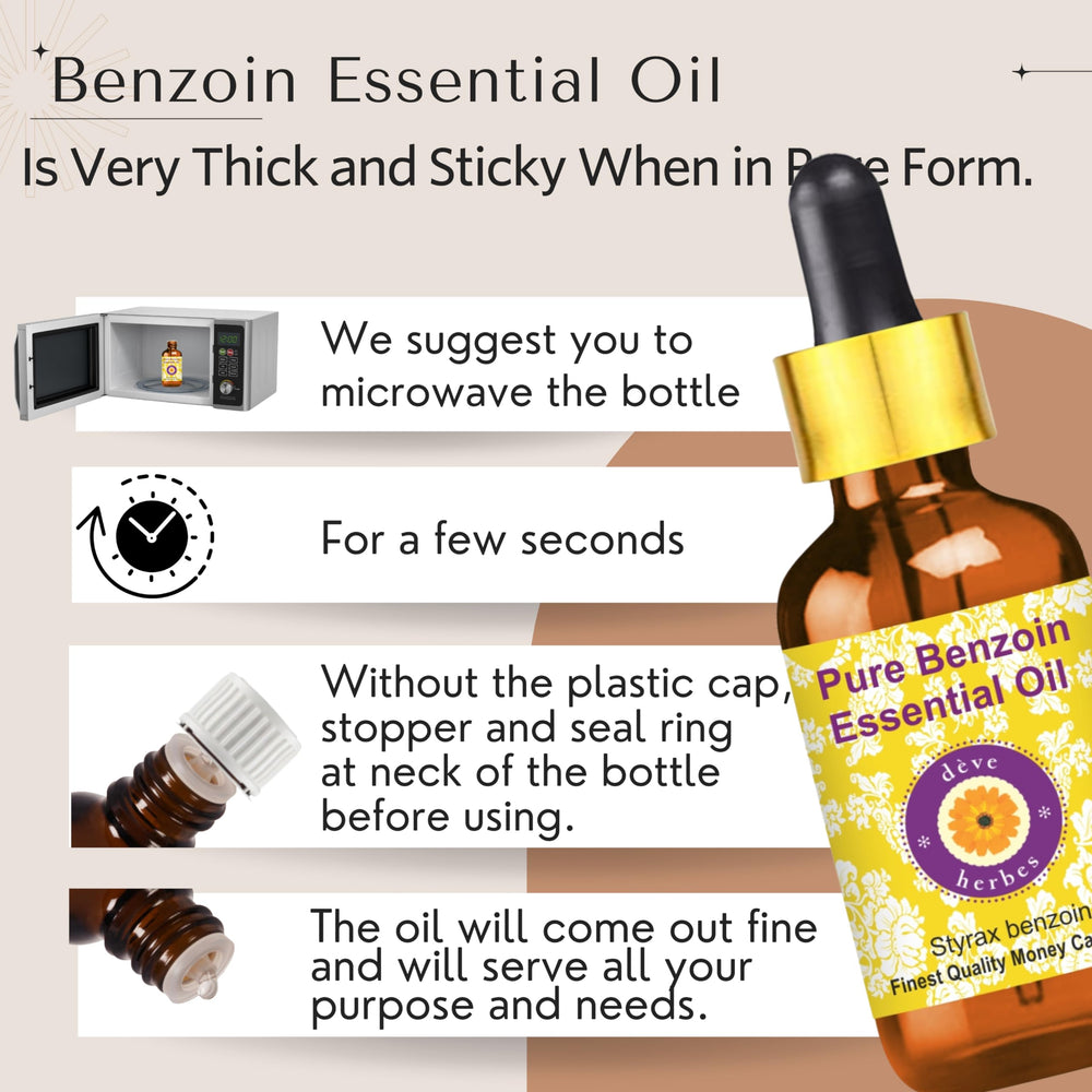 Pure Styrax benzoin essential oil bottle, 30ml