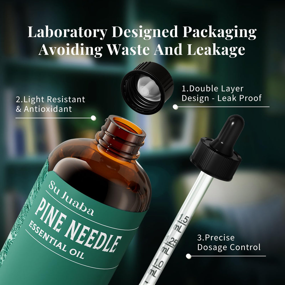 Packaging and safety notes for Pine Needle Essential Oil