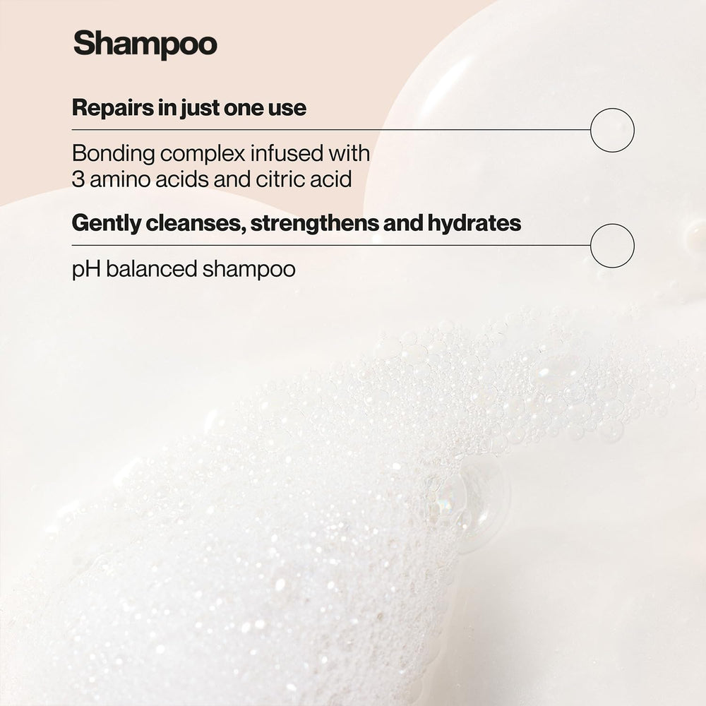 Suave Bonding Infusion Shampoo close-up with creamy lather ready for cleansing