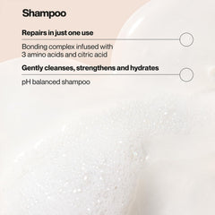 Suave Bonding Infusion Shampoo close-up with creamy lather ready for cleansing