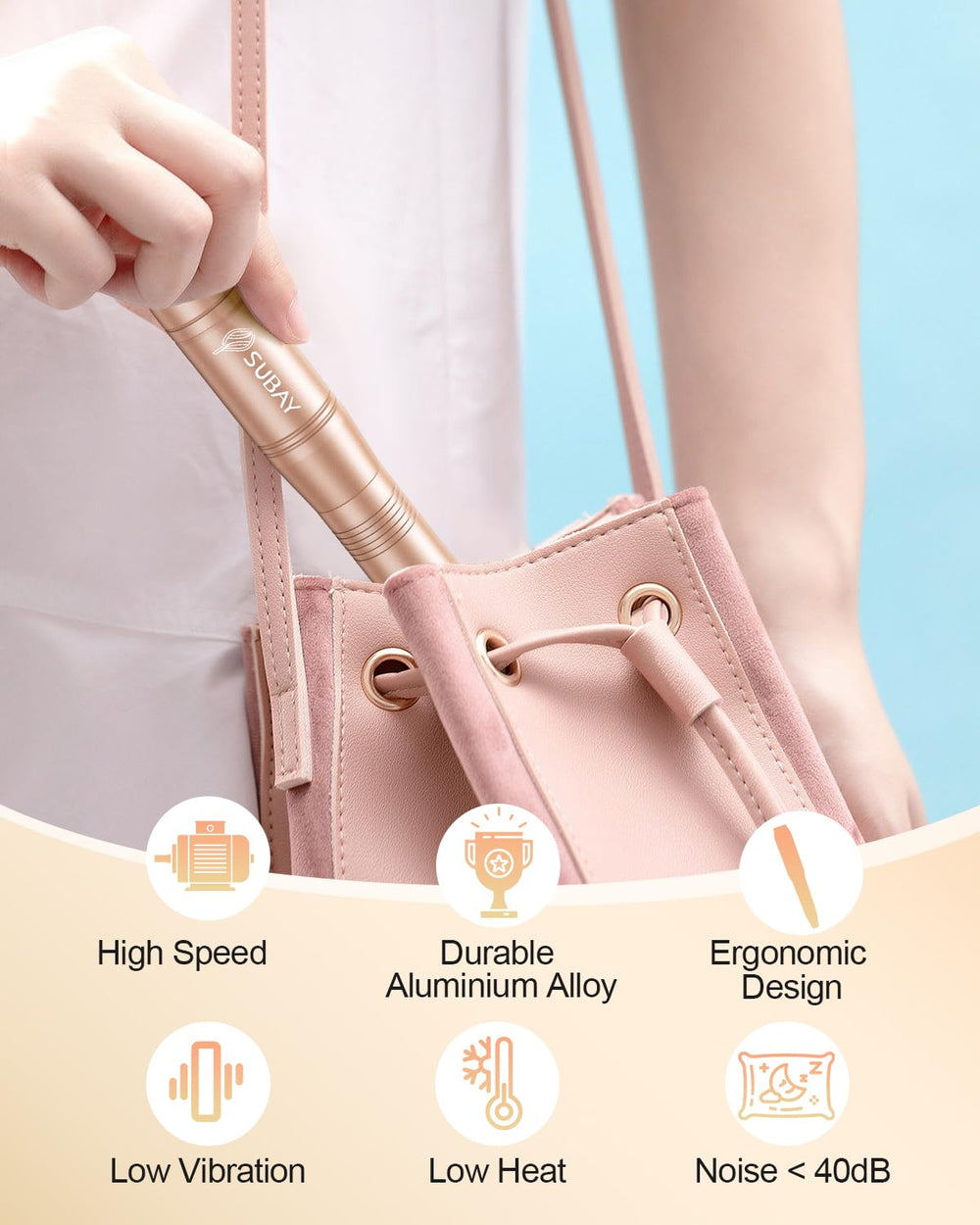 SUBAY sanding bands deliver smooth finishes on gel and acrylic nails.