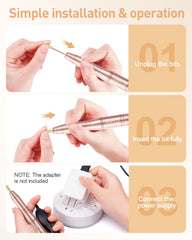 SUBAY adjustable speed control for customized nail grooming.
