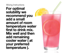 Prepared kiwi-strawberry drink ready to enjoy