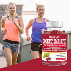 Gummy bottle with natural pomegranate flavor and pepper for absorption