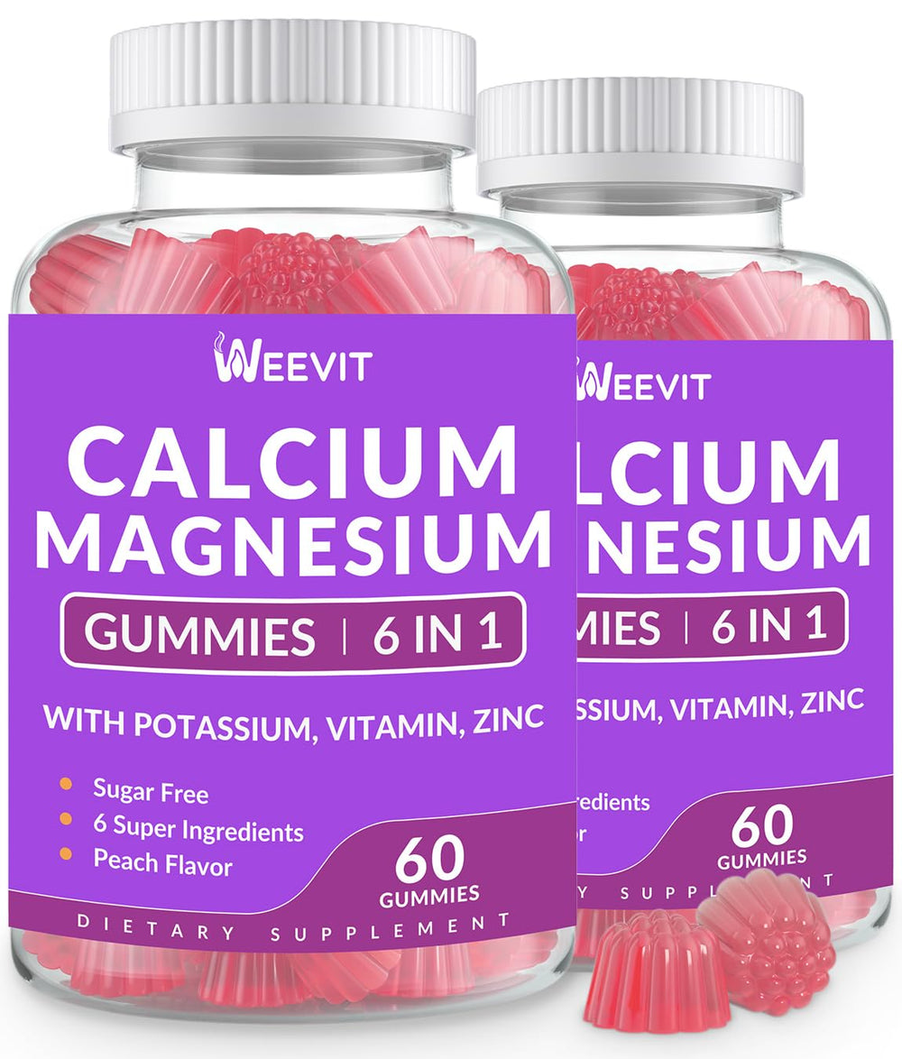 Sugar-free calcium gummies with Vitamin D3 and K2 – vegan algae calcium bottle.