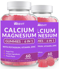 Sugar-free calcium gummies with Vitamin D3 and K2 – vegan algae calcium bottle.