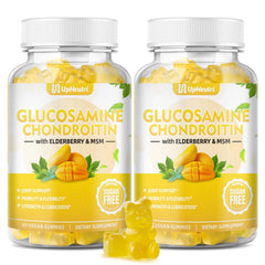 Front view of sugar-free glucosamine chondroitin gummies