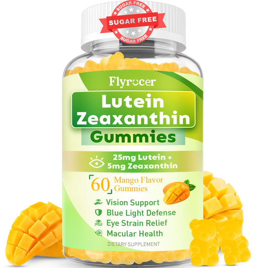 Sugar Free Lutein Gummies 60-count bottle label