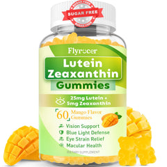 Sugar Free Lutein Gummies 60-count bottle label