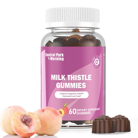 Front view of Sugar-Free Milk Thistle Gummies bottle