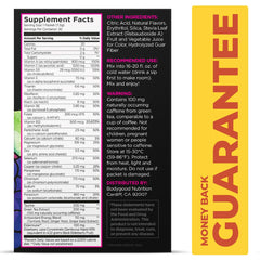 Graphic highlighting sugar-free, non-GMO, dairy-free formula