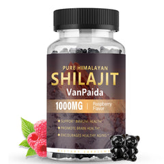 Sugar Free Shilajit Gummies bottle on white background