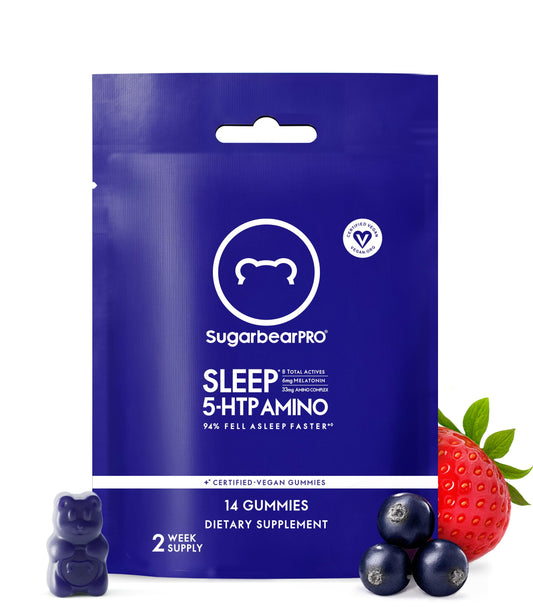 SugarBearPro Sleep Gummy bottle and box