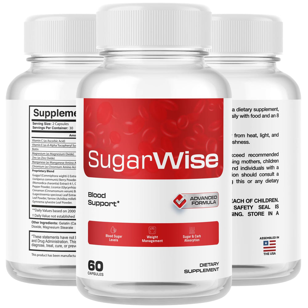 SugarWise 120 capsules count label