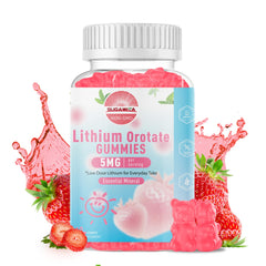 SUGAWITA Lithium Orotate Gummies bottle label showing 60 count