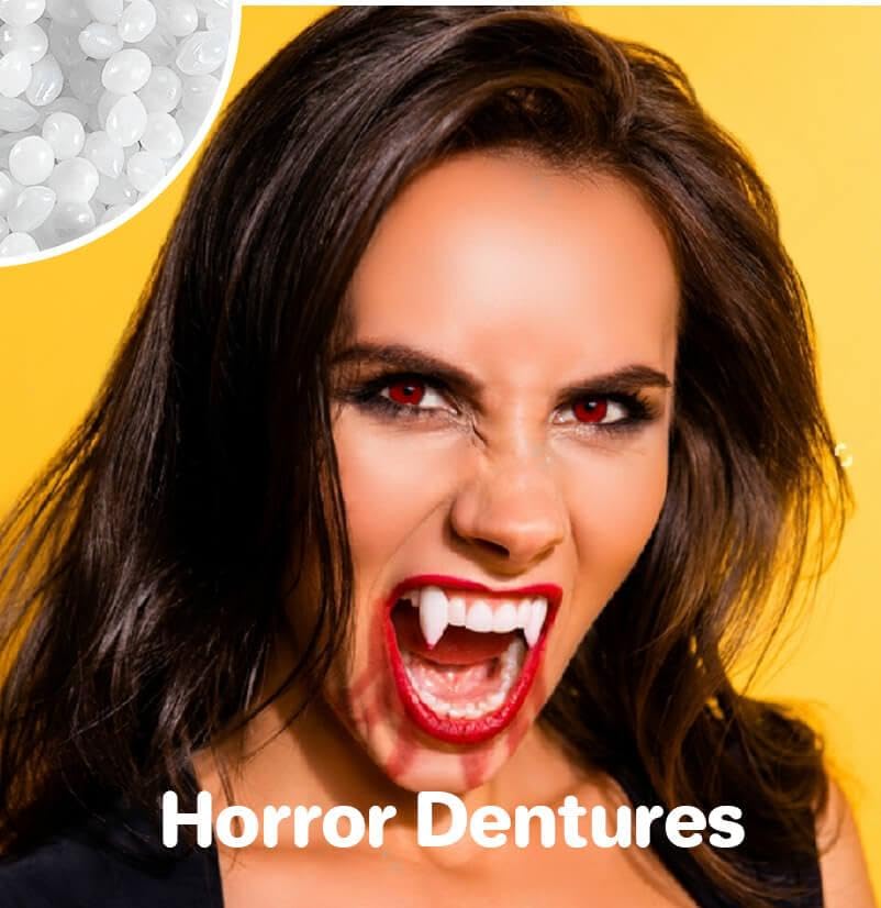 Travel-ready denture repair beads pack