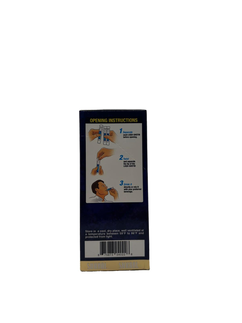 Pack shot of Sukrol VIGOR LIQUI-SHOT 10 oz bottle