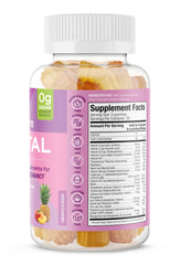 Ingredients panel showing Folate, Calcium, D3, B12, and K2