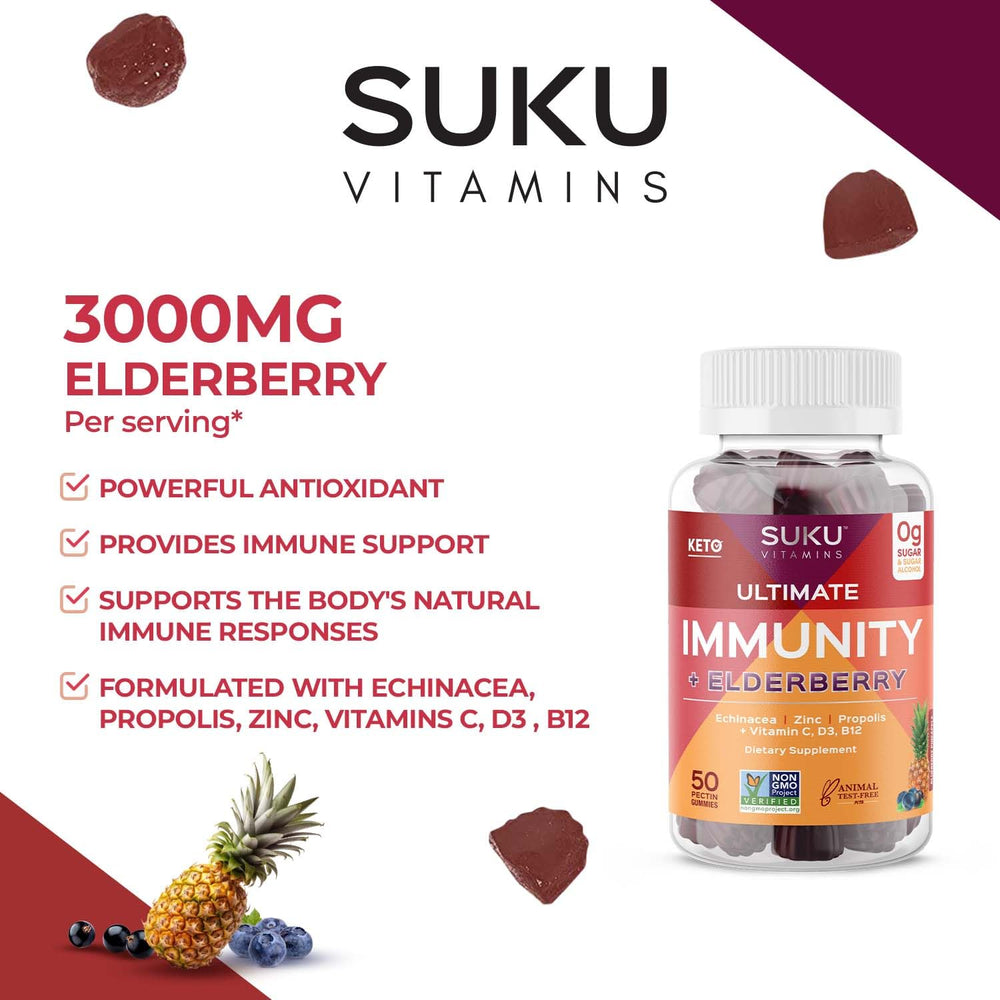 Keto-friendly and vegetarian immune support gummies