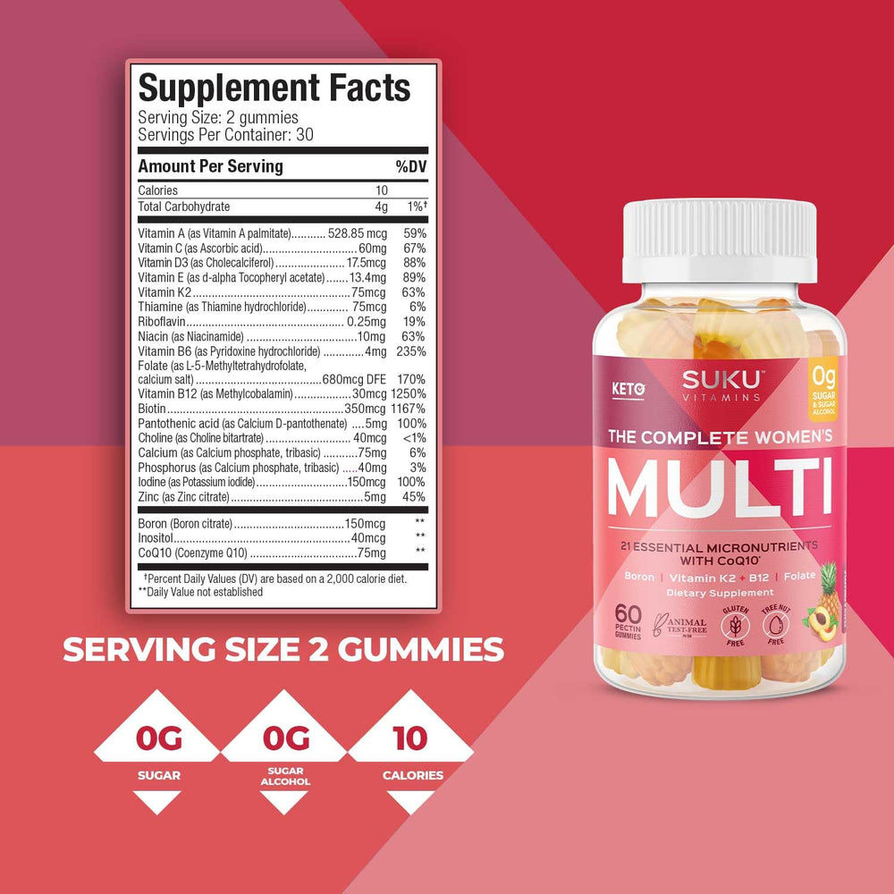 Pineapple-peach gummy vitamins on a white background