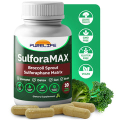Bottle of SulforaMAX with 30 capsules