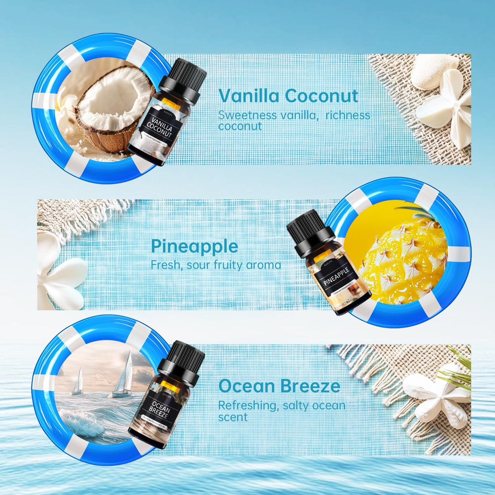 Pineapple-scented essential oil bottle from the set