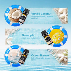 Pineapple-scented essential oil bottle from the set