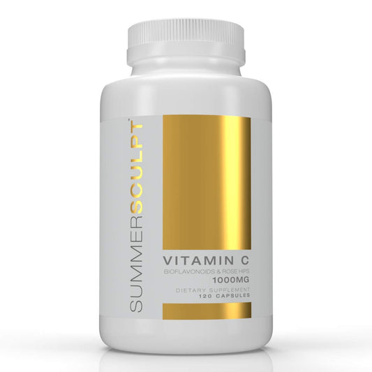 SummerSculpt Vitamin C 1000 mg bottle with Rose Hips and Citrus Bioflavonoids label