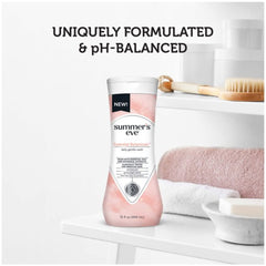 Summer's Eve Essential Botanicals rose botanical extracts convey calming aroma.