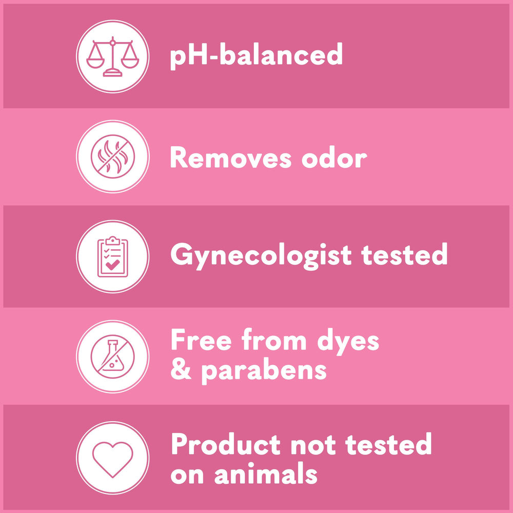 Summer's Eve Simply Sensitive micellar-water-illustration shows light, effective odor control