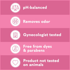 Summer's Eve Simply Sensitive micellar-water-illustration shows light, effective odor control