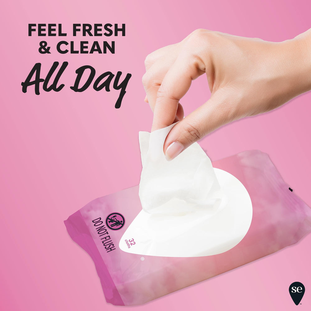Summer's Eve Simply Sensitive 32-count package supports daily use and confident freshness.