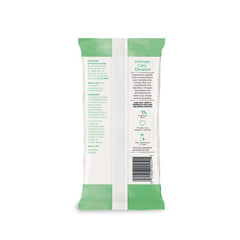 Summer's Eve Aloe Love wipes being used for quick on-the-go cleansing