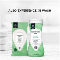 Summer's Eve Aloe Love wipes gynecologist-tested logo display