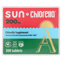 Sun Chlorella chlorella supplement bottle with 300 tablets (200 mg each)