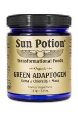 Sun Potion Green Adaptogen Powder 111g bottle front
