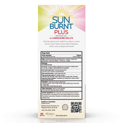 Sunburnt Plus gel texture close up demonstrates non sticky, hydrating formula.