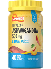 Sundance Ashwagandha Gummies bottle label showing 500 mg per gummy