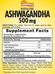 Tropical flavored Ashwagandha Gummies in a blister pack