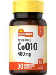 Sundance CoQ10 400 mg bottle with label
