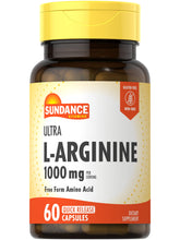 Sundance L-Arginine 1000mg capsules - 60 count bottle
